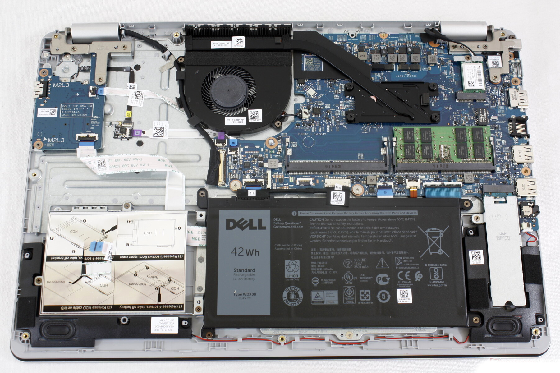How to replace and fix DELL Inspiron 15 5584 40pin LED 0G1M8X 450.0G708.0011 LCD Cable (DELL Inspiron 15 5584)